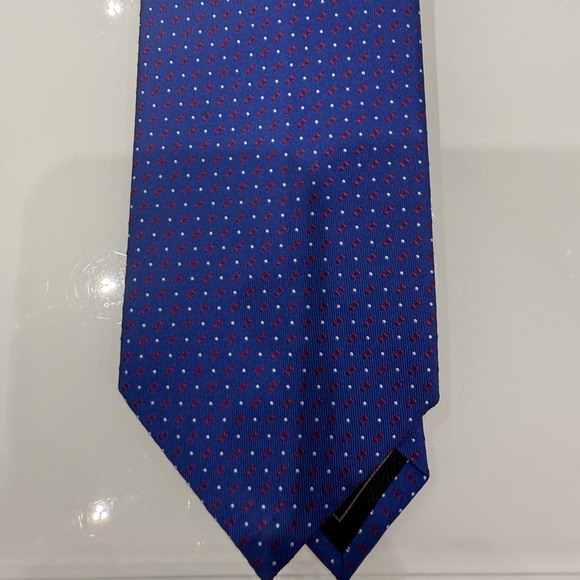 BRIONI - Elegant Blue Polka Dot Tie , NWT - Picture 2 of 6